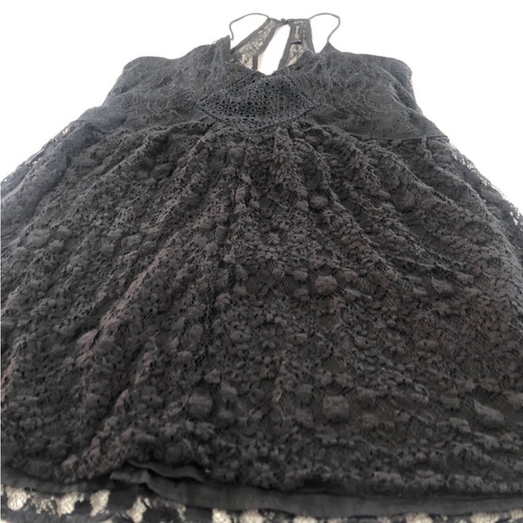 ZARA WOMAN black lace mini dress size:M - Picture 12 of 15